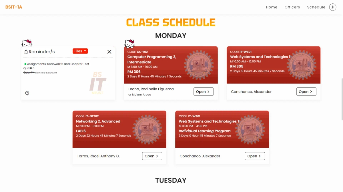 Class Directory